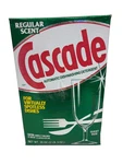 Vintage Unopened Box Cascade Dishwashing Detergent Full 35OZ Nos Movie Prop. Fixed Price $27.99.