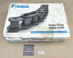 Tsubakimoto RS60-2-RP Roller Chain 10FT 3.048M 160LINKS New Surplus. Fixed Price $300.00.