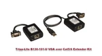 Tripp-lite B130-101-U Vga Over CAT5/6 Extender Kit Transmitter/receiver Cta. Fixed Price $77.00.