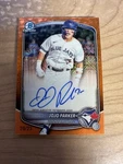 Jojo Parker 2025 Bowman Draft Mega Box Orange Mojo Auto /25. Fixed Price $650.00.