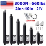 Dc 24V Electric Linear Actuator Motor 3000N 660LB 2" 40" Heavy Duty Fast IP65. Fixed Price $97.99.