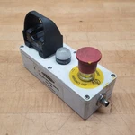 Banner SSA-EBM-12EAAQ12OTBBK30D, Rectangular Enclosure E-stop Button Used. Fixed Price $121.83.