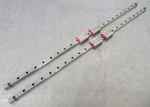 C198718 Lot Schneeberger 12MM X 580MM Linear Slide Rails (4) MNN12 Bearings. Fixed Price $80.00.