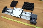 *new* 20" Thk GL15B-160L Linear Belt Drive Actuator W/ Bellows Covers Cnc Diy. Fixed Price $750.00.