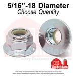 5/16"-18 Grade Nylon Insert Hex Flange Lock Nut Zinc Coarse Thread (pick Qty). Fixed Price $227.70.