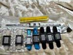 Lot Of Iko Linear Guide Blocks LWL12 & 7 Way Rail With Slides. Fixed Price $34.99.