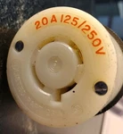 (1) Hubbell HBL231A 20A 125/250V Twist Locking Receptacle. Fixed Price $13.85.
