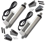 2X Linear Actuators 4" Inch With Brackets Stroke 225 Pound Max Lift 12 Volt Dc. Fixed Price $69.99.
