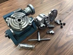 4-3/8"/110MM Heavy Duty Tilting Rotary Table W. Jaw Chuck TSK-110IN, 0403RT. Fixed Price $328.00.