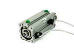 Smc CDQ2D40-75D-A73Z Pneumatic Cylinder W/ Reed Sensors, 40MM Bore, 75MM Stroke. Fixed Price $90.00.