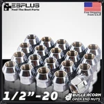 Oldsmobile Universal Open Lug Nut 1/2-20 Chrome Fit Oldermodel 88/98/TORONADO. Fixed Price $15.99.