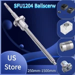 SFU1204 Ballscrew End Machine 250MM-1500MM &BK/BF10 Support &housing&coupler Set. Fixed Price $55.06.