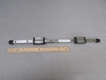 Thk 150MM Linear Bearing Rail 18-3/4 Inches Long + 2 Sliders All P/n YAC73018. Fixed Price $99.95.
