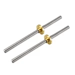 2PCS 150MM T8 8MM Lead Screw Rod With Copper Nut For 3D Printer Z Axis. Fixed Price $18.43.