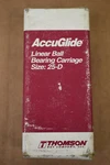 Thomson Accuglide Linear Ball Bearing Carriage Size 25-D CG25DEAN. Fixed Price $31.20.