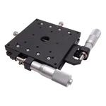 Misumi XYSPG100 Positioning Stage, 12.5MM Travel, 100X100MM, 39.2N Load. Fixed Price $400.00.