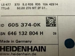 Heidenhain Ls 477 370 M Linear Scale TTLX5 605374-0K New Box. Fixed Price $1393.00.