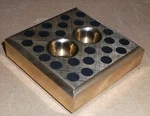 Sankyo Oilless Brass Slide Wear Plate Graphite Plugged SESW-75-75 X 20MM. Fixed Price $19.99.
