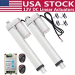 2X Heavy Duty 12V Dc Linear Actuator +positive Inversion Controller +brackets Do. Fixed Price $128.24.