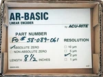 Acu-rite 8-1/2" 215MM 2UM Linear Encoder 38-089-061 Glass Scale W/ Read Head. Fixed Price $115.00.