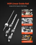 Vevor Linear Guide Kit, HGR20, 2PCS 600 Mm (23.62 Inch) Rails And 1P. Fixed Price $100.90.