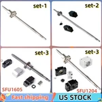 SFU1204/1605/2005/2505 Ballscrew With End Machine Support &housing& Coupler. Fixed Price $34.00.
