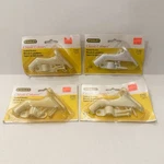 Lot Of 4 Stanley Handrail Brackets 75-6063 Classic Colours New White CD7081. Fixed Price $19.00.