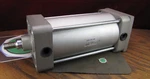 Smc Pneumatic Tie Rod Cylinder 150MM Stroke 100MM Bore 250PSI US25669-S600-XA26M. Fixed Price $250.00.