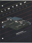 Lintech Products 1984 Catalog: Twin Rail Positioning Tables. Fixed Price $9.59.