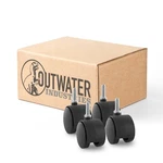 2" Wheel Diameter Black Nylon Swivel Hooded Samson Twin Caster 3/8-.... Fixed Price $29.15.