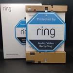 Ring Yard Security Sign Ultra Reflective With Satin Finish New Opened Box. Fixed Price $17.99.