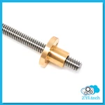 1/2-10 Stainless Steel Acme Threaded Rod Lead Screw W/ Brass Nut 12" 24" 36" 48". Fixed Price $64.80.
