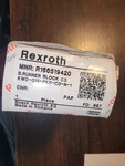 Rexroth R166519420 Runner Block, Fks, Size 15, Steel Cs New Free Ship H1. Fixed Price $114.24.