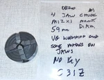 Emco Unimat DB200 Lathe 4 Independent Jaw Chuck #1 Ref No 1002A C31Z. Fixed Price $120.00.