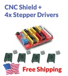 Arduino Uno Cnc Shield Kit Incl. 4X A4988 Stepper Drivers - Free Usa Shipping. Fixed Price $19.41.
