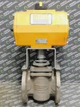 Used Bettis DD0600.B2A00K.27K0 Actuated 4" Durco G411 Sleeveline Valve CL150. Fixed Price $1150.00.
