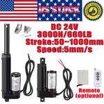 Dc 24V Linear Actuator 4INCH Stroke 6INCH 3000N 660LBS 2" 40" Heavy Duty IP65. Fixed Price $96.99.
