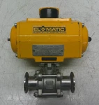 El-o-matic ES0040.U1A04A.14K0 Actuator With Tri-clamp Ball Valve Used. Fixed Price $150.00.