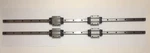 Thk SHS20 4 Bearing Slide Blocks + Linear Guide Rails 1000MM Long. Fixed Price $179.90.