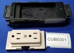 #CUBE001 - Allsteel Flexconnect Power Outlet 871503ER 15A/125V W/ Block. Fixed Price $86.00.