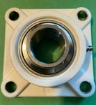 Snr Ntn MUC206-20FD FG6 18E Thermoplastic + Stainless 4-BOLT Flange Bearing. Fixed Price $64.13.
