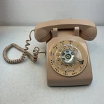 Bell System 500DM Western Electric Rotary Desk Telephone Dark Cream Blush. Fixed Price $29.99.