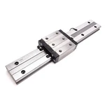 Thk HRW27CR Linear Bearing, On 11" Rail, 2.75" X 2.45" 1.06" High. Fixed Price $275.00.