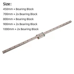 New Linear Rail Guide 450-1000MM Shaft Rod + MGN12H Bearing Slide Block. Fixed Price $52.99.
