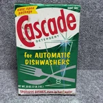 Vintage Early 1970S Giant 2 Lb Box Cascade Dishwashing Detergent Nos Sealed Full. Fixed Price $48.97.