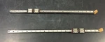 Lot Of Rexroth 7210 17" Linear Guide Rails W/4X R044281301 Blocks. Fixed Price $217.10.