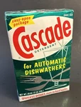 New / Sealed Vintage 70S Cascade Dishwasher Detergent Soap Box 35OZ Full. Fixed Price $14.00.