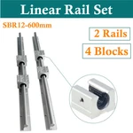 2PCS SBR12-600MM Linear Rail Slide Guide Shaft Rod With 4X SBR12UU Bearing Block. Fixed Price $43.00.