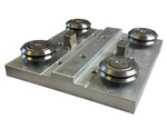 Bishop Wisecarver W615 Linear Guide Roller Carriage Assembly Plate. Fixed Price $650.00.