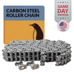 #50-2 Duplex Double Strand Roller Chain 10 Feet + Connecting Links. Fixed Price $65.42.